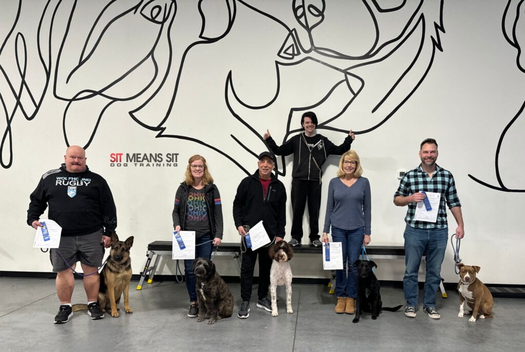 Group class training photo