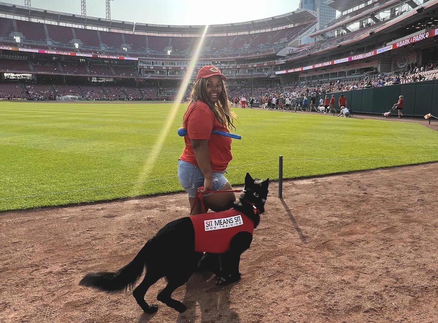 Sit Means Sit dog training at American Ballpark